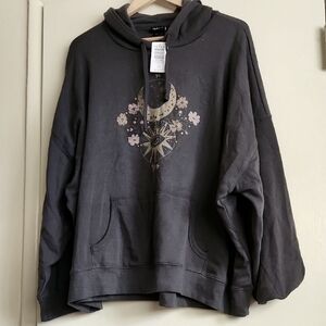 NWT Torrid Celestial Relaxed Fit Cozy Fleece Hoodie 1X Oversized
